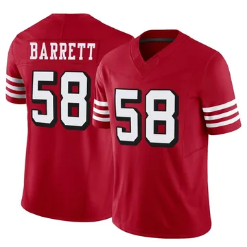 Men's San Francisco 49ers Alex Barrett Scarlet Alternate Vapor F.U.S.E. Jersey - Limited