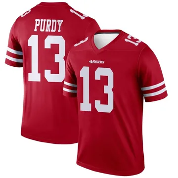 Men's Nike San Francisco 49ers Brock Purdy Scarlet Jersey - Legend