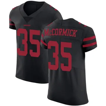 Men's Nike San Francisco 49ers Sincere McCormick Black Alternate Vapor Untouchable Jersey - Elite