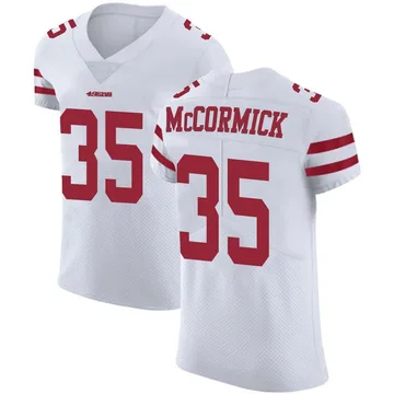 Men's Nike San Francisco 49ers Sincere McCormick White Vapor Untouchable Jersey - Elite