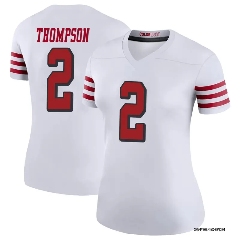Women's Nike San Francisco 49ers Chris Thompson White Color Rush Jersey ...