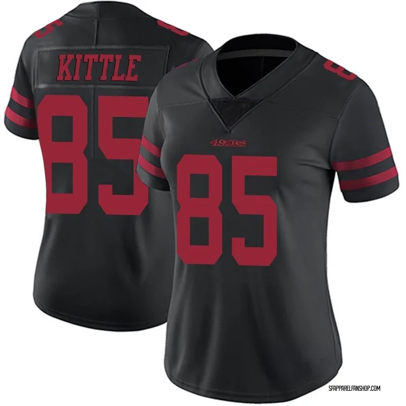 Women\'s Nike San Francisco 49ers George Kittle Black Alternate Vapor ...