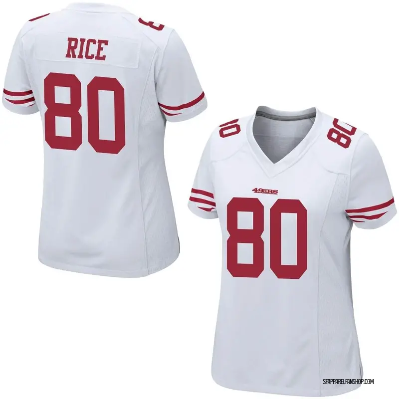 jerry rice white 49ers jersey
