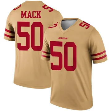 Youth Nike San Francisco 49ers Alex Mack Gold Inverted Jersey - Legend