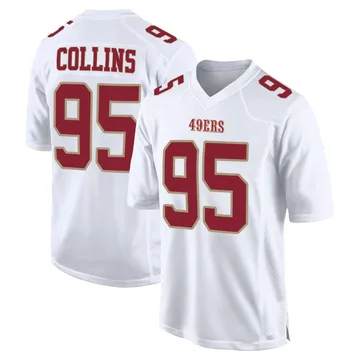 Youth Nike San Francisco 49ers Alfred Collins White Fashion Jersey - Game