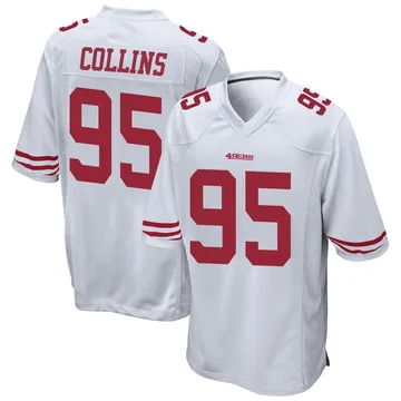Youth Nike San Francisco 49ers Alfred Collins White Jersey - Game