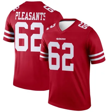 Youth Nike San Francisco 49ers Austen Pleasants Scarlet Jersey - Legend