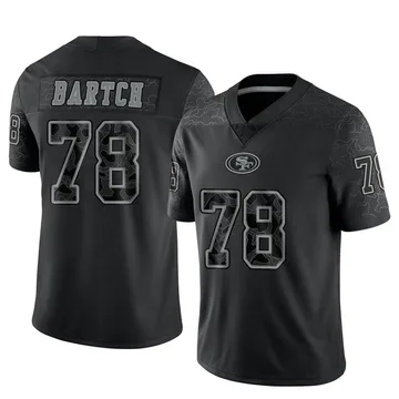 Youth Nike San Francisco 49ers Ben Bartch Black Reflective Jersey - Limited