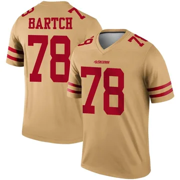 Youth Nike San Francisco 49ers Ben Bartch Gold Inverted Jersey - Legend