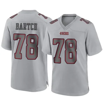 Youth Nike San Francisco 49ers Ben Bartch Gray Atmosphere Fashion Jersey - Game