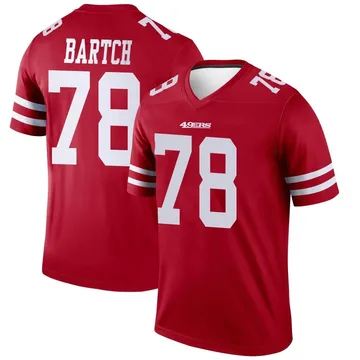 Youth Nike San Francisco 49ers Ben Bartch Scarlet Jersey - Legend