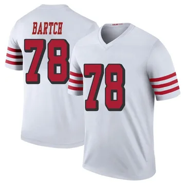 Youth Nike San Francisco 49ers Ben Bartch White Color Rush Jersey - Legend