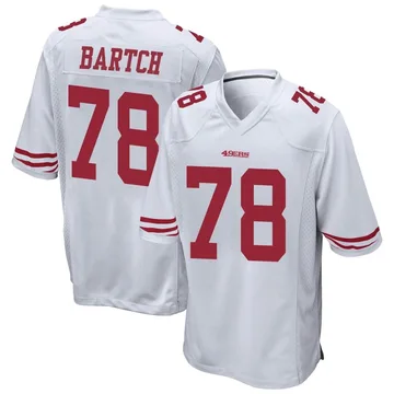 Youth Nike San Francisco 49ers Ben Bartch White Jersey - Game