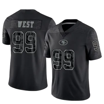 Youth Nike San Francisco 49ers CJ West Black Reflective Jersey - Limited