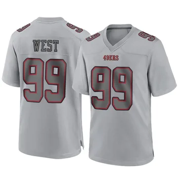 Youth Nike San Francisco 49ers CJ West Gray Atmosphere Fashion Jersey - Game