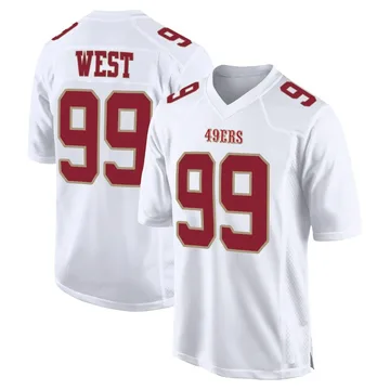 Youth Nike San Francisco 49ers CJ West White Fashion Jersey - Game