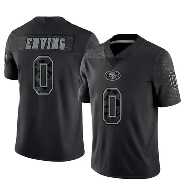Youth Nike San Francisco 49ers Cameron Erving Black Reflective Jersey - Limited