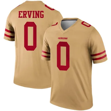 Youth Nike San Francisco 49ers Cameron Erving Gold Inverted Jersey - Legend