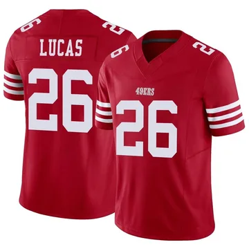 Youth Nike San Francisco 49ers Chase Lucas Scarlet Vapor F.U.S.E. Jersey - Limited