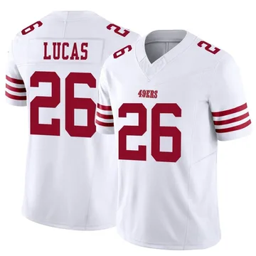 Youth Nike San Francisco 49ers Chase Lucas White Vapor F.U.S.E. Jersey - Limited