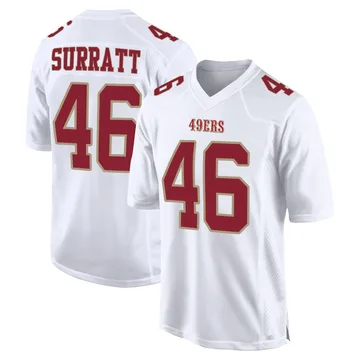 Youth Nike San Francisco 49ers Chazz Surratt White Fashion Jersey - Game