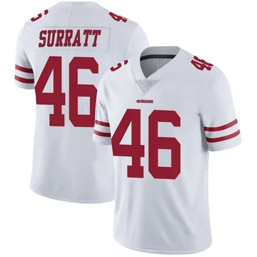 Youth Nike San Francisco 49ers Chazz Surratt White Vapor Untouchable Jersey - Limited