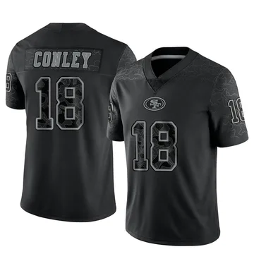 Youth Nike San Francisco 49ers Chris Conley Black Reflective Jersey - Limited