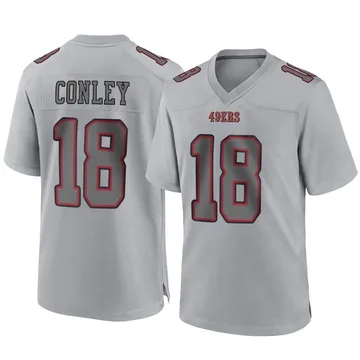 Youth Nike San Francisco 49ers Chris Conley Gray Atmosphere Fashion Jersey - Game