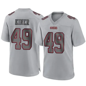 Youth Nike San Francisco 49ers Corey Kiner Gray Atmosphere Fashion Jersey - Game