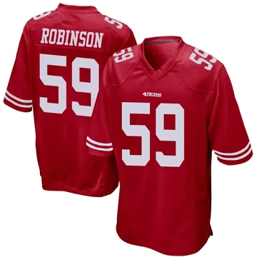 Youth Nike San Francisco 49ers Curtis Robinson Red Team Color Jersey - Game