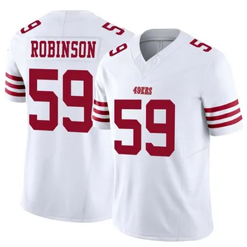 Youth Nike San Francisco 49ers Curtis Robinson White Vapor F.U.S.E. Jersey - Limited