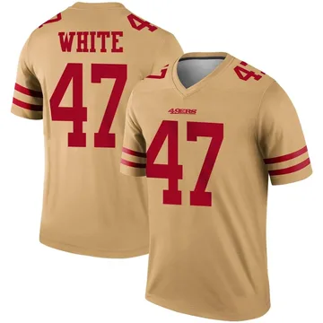 Youth Nike San Francisco 49ers DaShaun White Gold Inverted Jersey - Legend