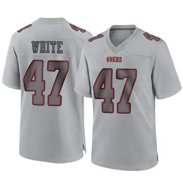 Youth Nike San Francisco 49ers DaShaun White Gray Atmosphere Fashion Jersey - Game