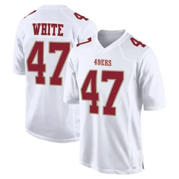 Youth Nike San Francisco 49ers DaShaun White White Fashion Jersey - Game