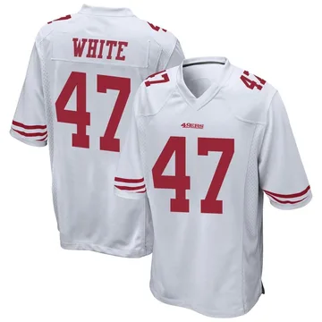 Youth Nike San Francisco 49ers DaShaun White White Jersey - Game