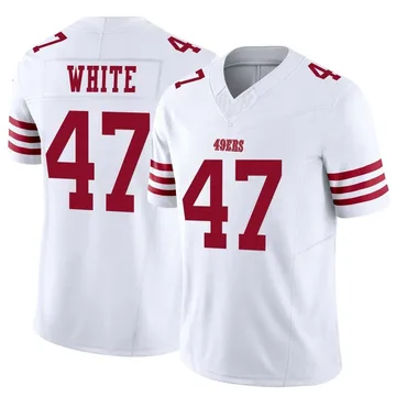 Youth Nike San Francisco 49ers DaShaun White White Vapor F.U.S.E. Jersey - Limited