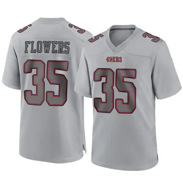 Youth Nike San Francisco 49ers Dallis Flowers Gray Atmosphere Fashion Jersey - Game