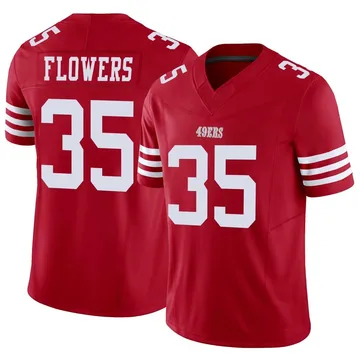 Youth Nike San Francisco 49ers Dallis Flowers Scarlet Vapor F.U.S.E. Jersey - Limited