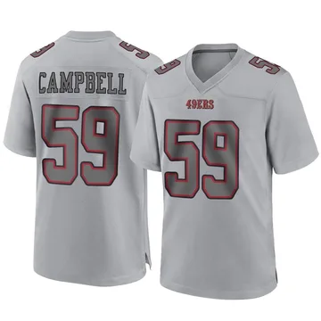Youth Nike San Francisco 49ers De'Vondre Campbell Gray Atmosphere Fashion Jersey - Game