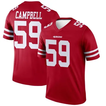 Youth Nike San Francisco 49ers De'Vondre Campbell Scarlet Jersey - Legend