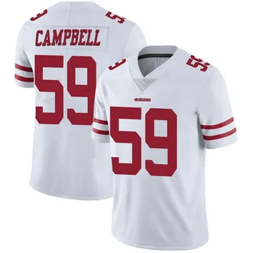 Youth Nike San Francisco 49ers De'Vondre Campbell White Vapor Untouchable Jersey - Limited