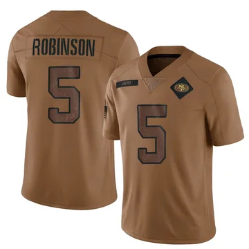 Youth Nike San Francisco 49ers Demarcus Robinson Brown 2023 Salute To Service Jersey - Limited