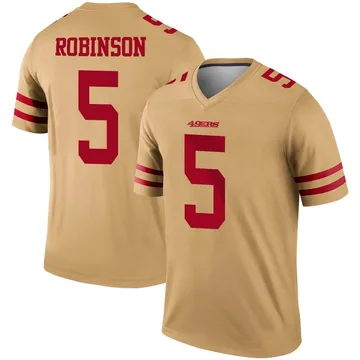 Youth Nike San Francisco 49ers Demarcus Robinson Gold Inverted Jersey - Legend