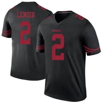 Youth Nike San Francisco 49ers Deommodore Lenoir Black Color Rush Jersey - Legend