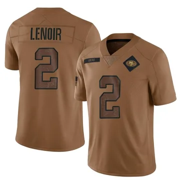 Youth Nike San Francisco 49ers Deommodore Lenoir Brown 2023 Salute To Service Jersey - Limited
