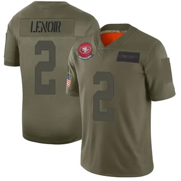 Youth Nike San Francisco 49ers Deommodore Lenoir Camo 2019 Salute to Service Jersey - Limited