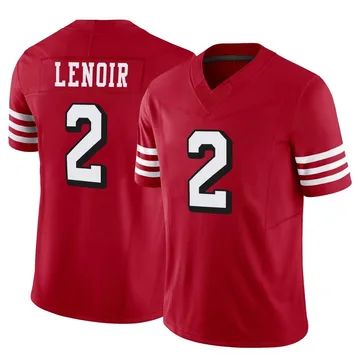 Youth Nike San Francisco 49ers Deommodore Lenoir Scarlet Alternate Vapor F.U.S.E. Jersey - Limited