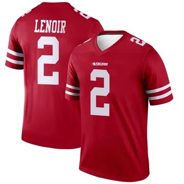 Youth Nike San Francisco 49ers Deommodore Lenoir Scarlet Jersey - Legend