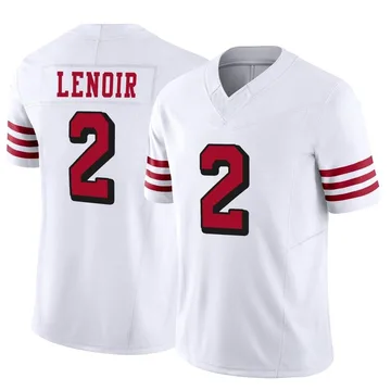 Youth Nike San Francisco 49ers Deommodore Lenoir White Alternate Vapor F.U.S.E. Jersey - Limited