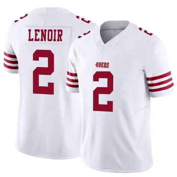 Youth Nike San Francisco 49ers Deommodore Lenoir White Vapor F.U.S.E. Jersey - Limited
